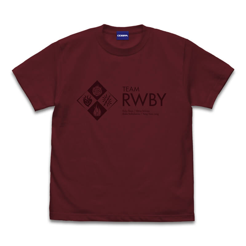 チームRWBY Tシャツ【BURGUNDY】