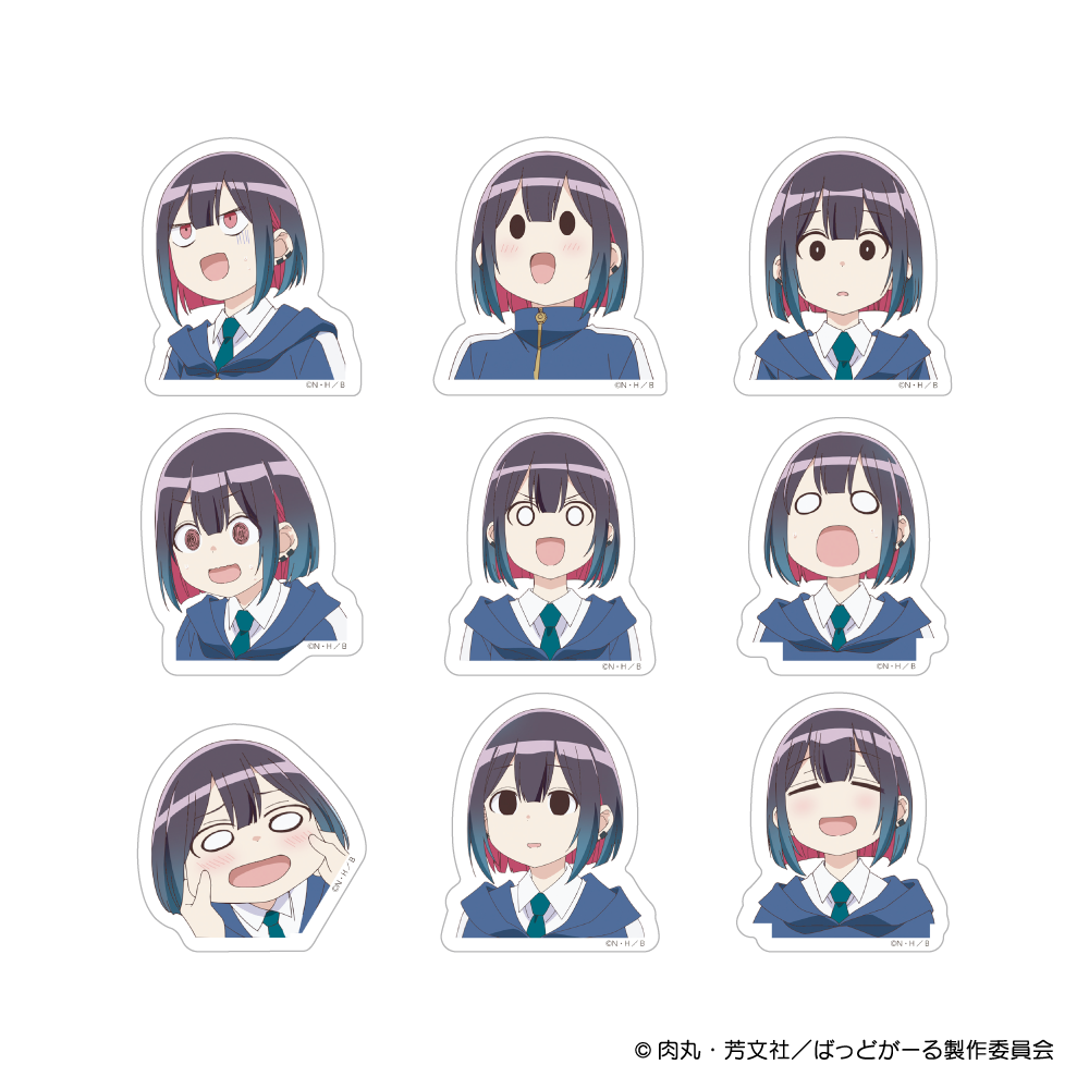 『ばっどがーる』 優谷優ランダム表情ステッカー