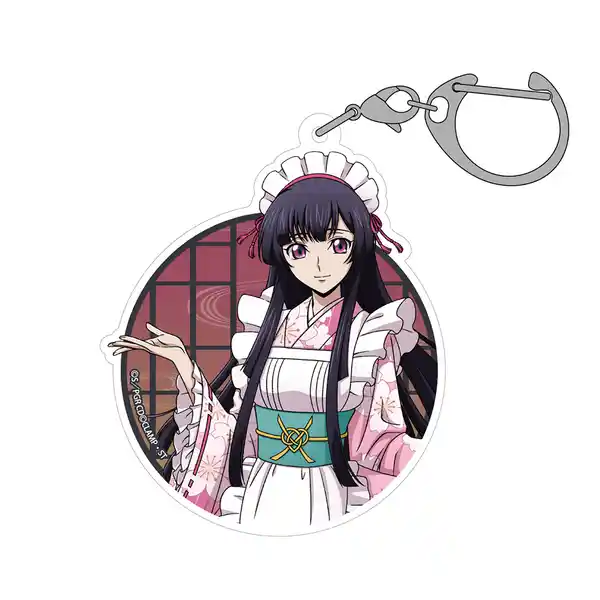 描き下ろし 皇 サクヤ アクリルマルチキーホルダー 和風メイドVer.