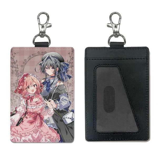 描き下ろし ささやくように恋を唄う パスケース（ナスカン付き）アフタヌーンティーVer.