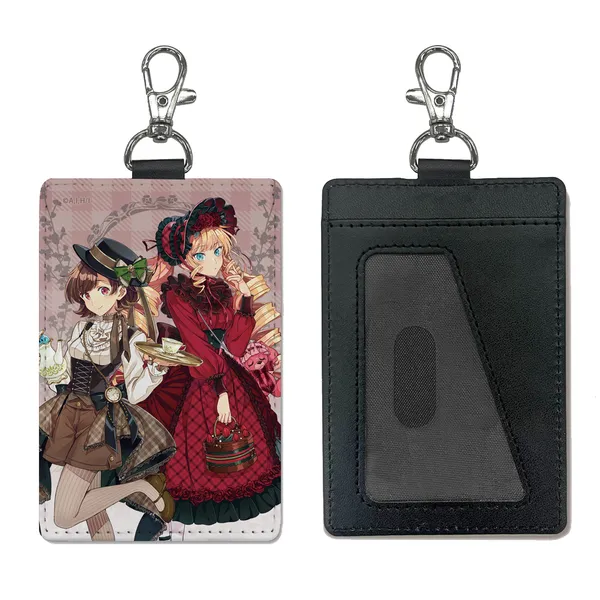 描き下ろし 私の推しは悪役令嬢。　パスケース（ナスカン付き）アフタヌーンティーVer.