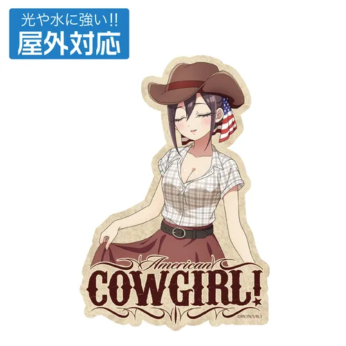 描き下ろし 銘戸芽衣 屋外対応ステッカー カウガールVer.